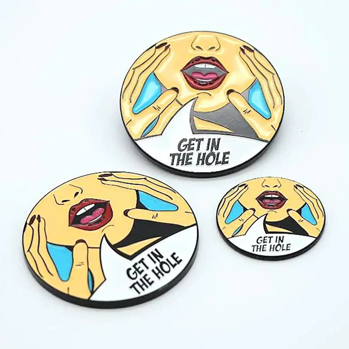 Ball Marker GET IN THE HOLE by Max und Moritz